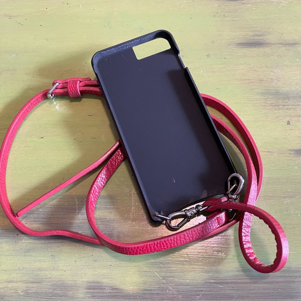 Bandolier- iPhone 8+ crossbody phone case- RED - Picture 3 of 3